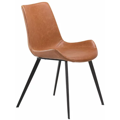 DAN-FORM Denmark Smeđa stolica od imitacije kože Hype