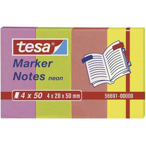  ZASTAVICA 20X50MM 4BOJEX50L PAPIR MARKER NOTES TESA 56691 NEON MIX Cijene