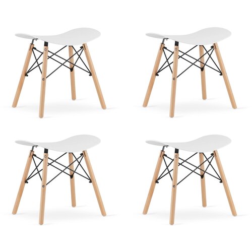 Brandless KORFU stolček - bel x 4, (22044609) Cene