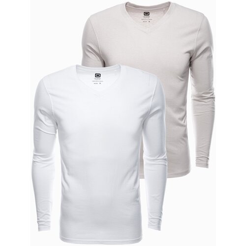 Ombre Men&amp;#039;s V-NECK longsleeve set - mix 2 Slike