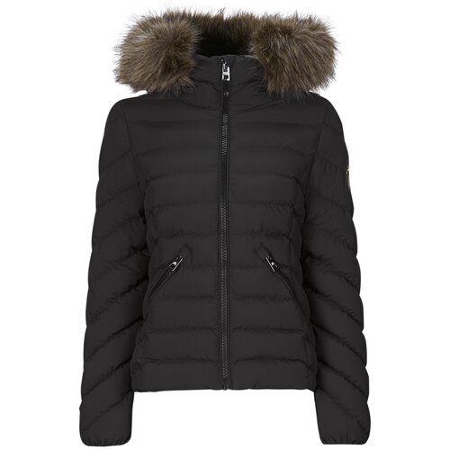 Superdry FUJI HOODED FAUSSE FOURRURE Crna Cijene