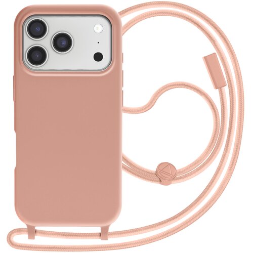 AVIZAR Ovitek za iPhone 17 Pro Max Soft Touch z vrvico za okoli vratu, &Scaron;ampanjec roza, (5000189302) Cene