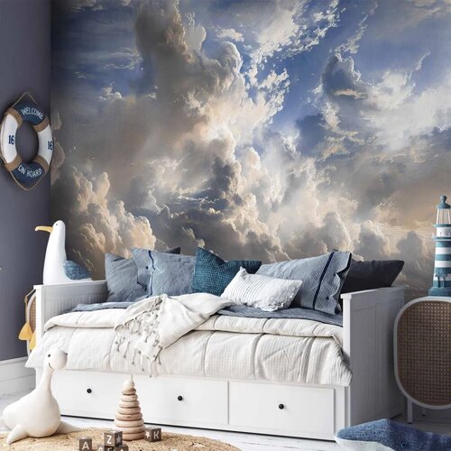  Foto tapeta - Golden Reflections on Clouds Foretelling Dusk 200x140 Slike