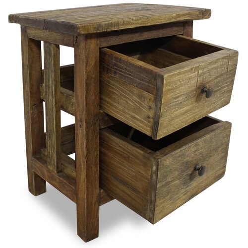 Maison Chic Nočna omarica - Nočna miza trden mahagonij 40x30x51 cm, (21687929) Cene