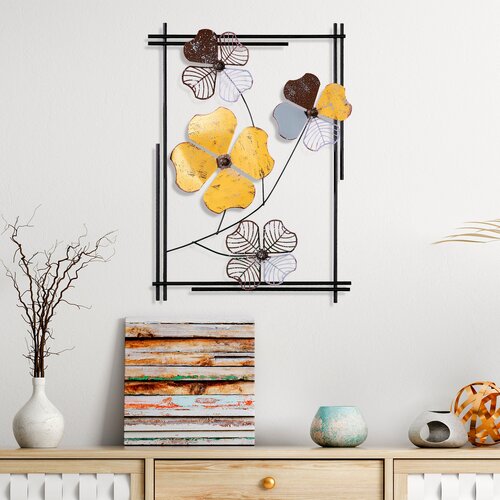 Opviq Zidna dekoracija Shannan 3, 50x70x4 cm, &amp;Scaron;arena Slike