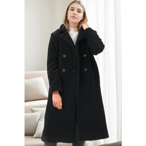 Dewberry Z6775 WOMEN'S COAT-BLACK-1