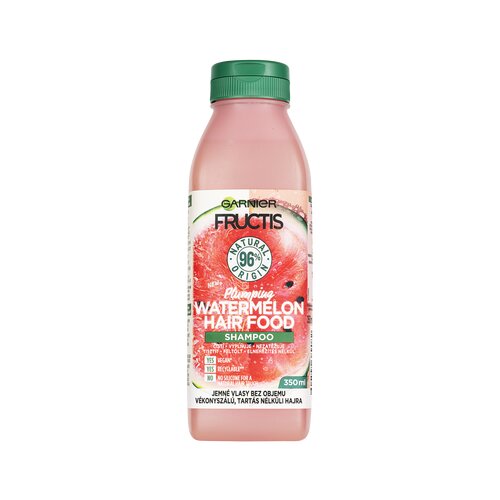 Garnier fructis hair food watermelon &amp;scaron;ampon za lomljivu kosu bez volumena 350 ml za žene Slike