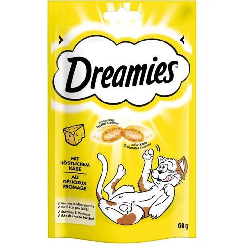 Dreamies 4 + 2 gratis! mačji prigrizki 6 x 60 g - Varčno pakiranje: s sirom (6 x 60 g)