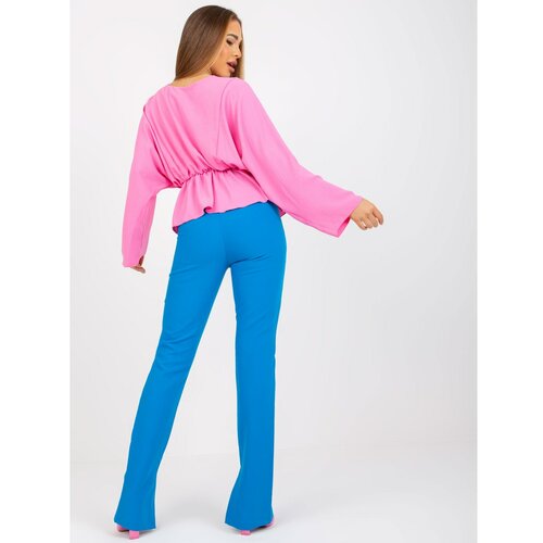 Fashion Hunters One size pink blouse with wide Raquel sleeves Slike