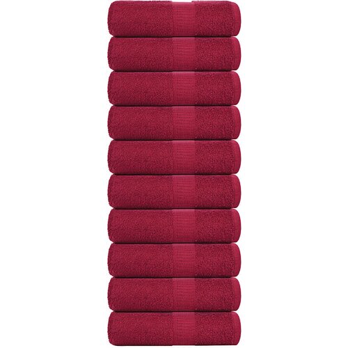 vidaXL Ručnici za pranje 10 kom bordo 30 x 30 cm 360 gsm 100 % pamuk Cijene