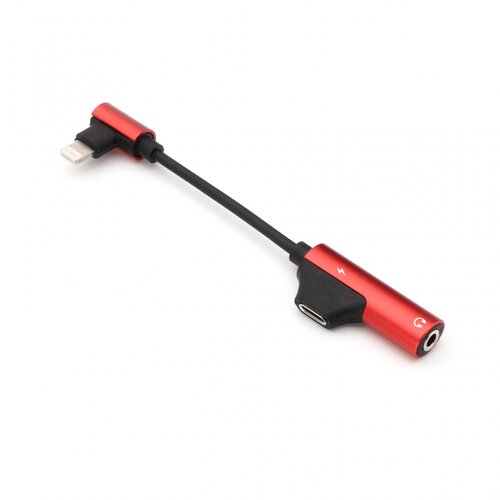 Teracell adapter za slusalice i punjenje IP-16 iphone lightning crveni Slike