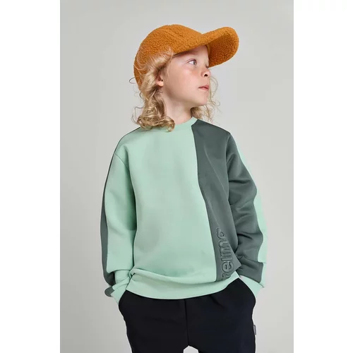 Reima Otroški pulover Letkein zelena barva