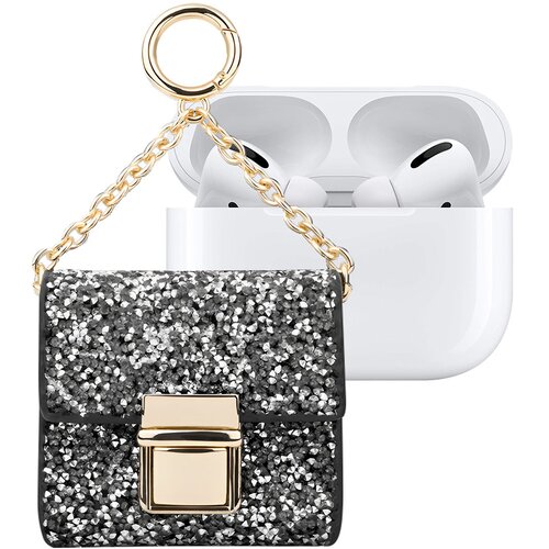 Oem IDEAL OF SWEDEN, All Generation Mini torbica za AirPod Cosmo Sparkle z verigo, Črna / Srebrna, (5000227500) Cene