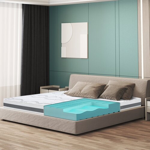 The White Stone Ortopedska Vzmetnica 130x195 cm Srednja Trdota | Višina 16 cm | Hipoalergena in Zračna Tkanina, (5000185635) Cene