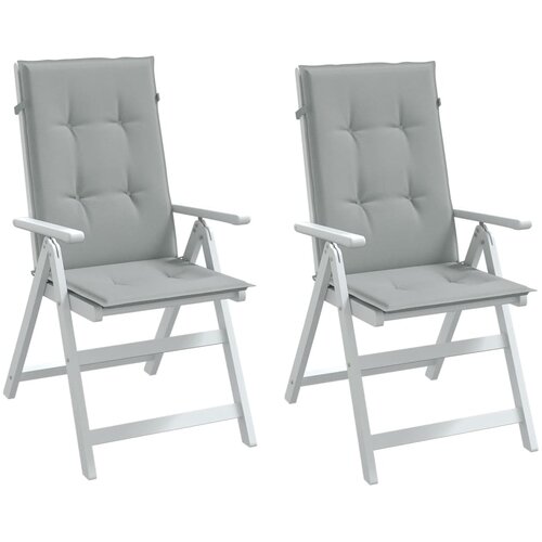 vidaXL Jastuci za stolice 2 kom svjetlosivi 120 x 50 x 4 cm od tkanine Cijene