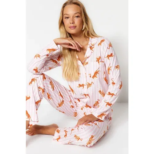 Trendyol Pajama Set - Multicolor - Animal print