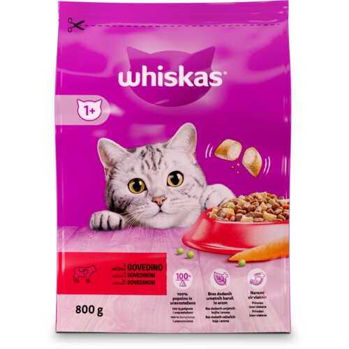 Whiskas 1+ z govedino, 800 g Slike