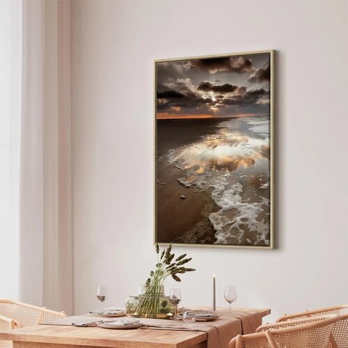  Slika - Present Distraction (1 Part) Vertical 60x90 U prirodnom drvenom okviru Slike
