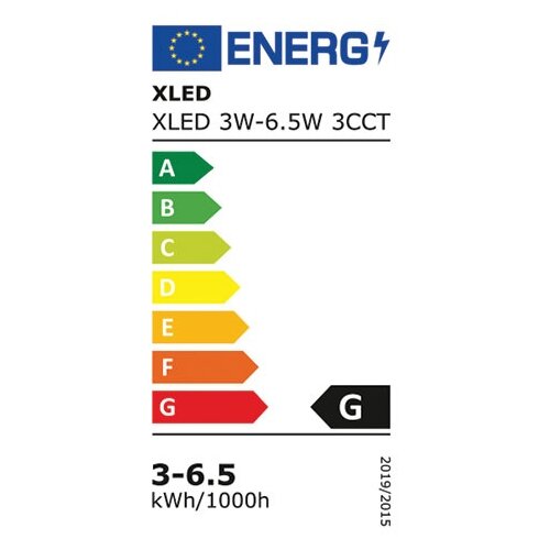 Xled 3W-6.5W 3CCT beli Ugradni okrugli LED panel CCT 3 nivoa 3W-4.8W-6.5W/240lm-400lm-500lm,220-240V Slike