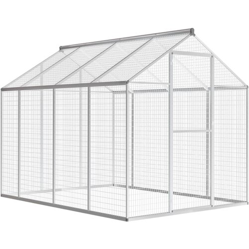 vidaXL Zunanja ptičja kletka aluminij 178x242x192 cm Cene
