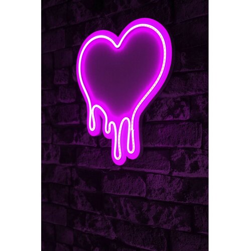 Wallity Zidna LED dekoracija Melting Heart Pink Slike
