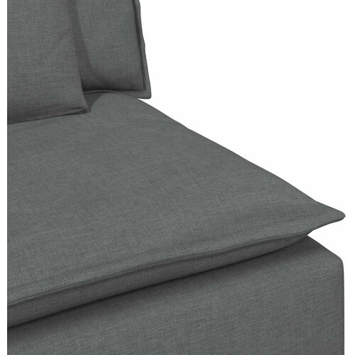  Modularna sofa s jastucima tamno siva Slike