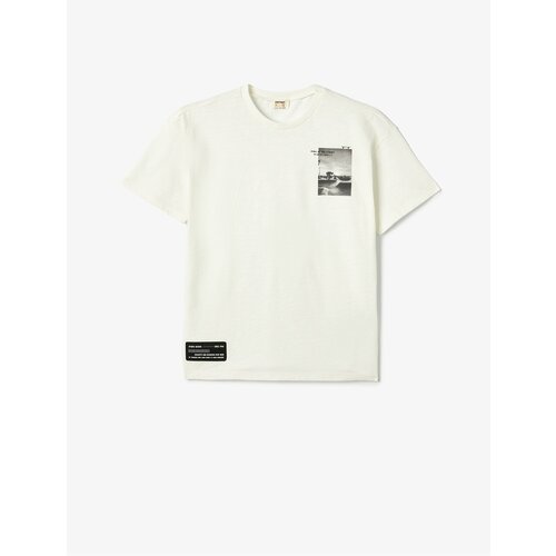 Koton T-Shirt Photo Printed Short Sleeve Crew Neck Cotton Slike