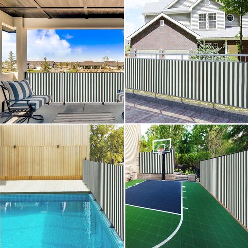  Mreža za privatnost zelena-bijela 2 x 10 m HDPE 195 g/m&amp;sup2; Slike