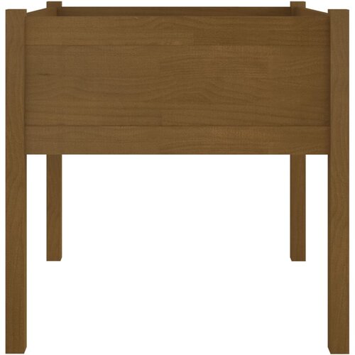  Vrtne sadilice 2 kom boja meda 70 x 70 x 70 cm masivna borovina Slike