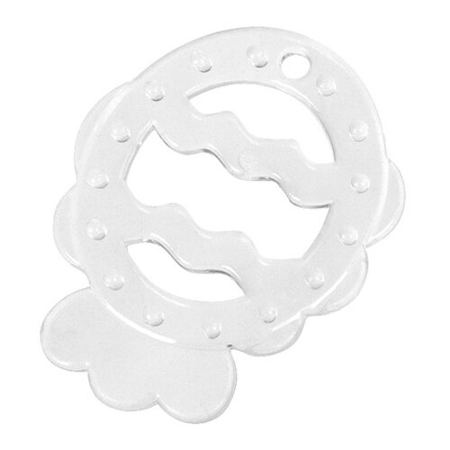 Elfi Silikonska glodalica Clear Ribica Slike