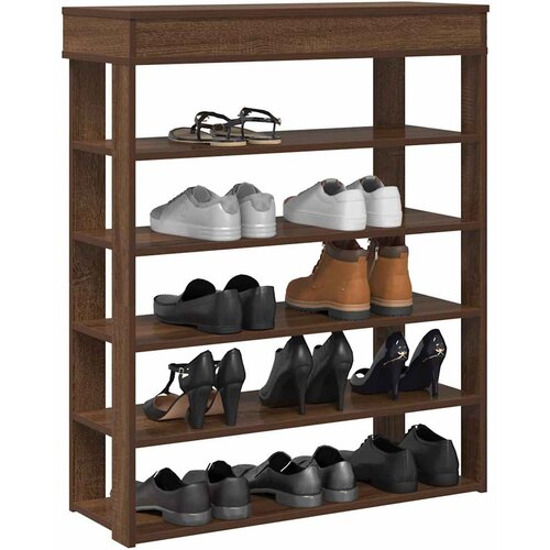 VidaXL Stalak za cipele boja hrasta 80x30x98 cm konstruirano drvo Slike