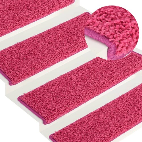 vidaXL Preproge za stopnice 15 kosov 65x25 cm roza Cene