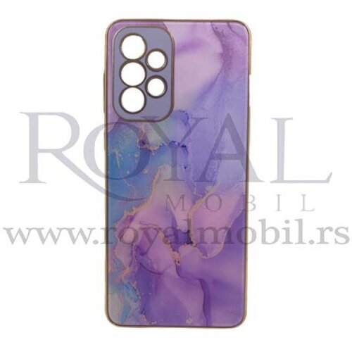  futrola mermer mix sa niklovanim obodom za samsung A736 galaxy A73 5G No3 Slike