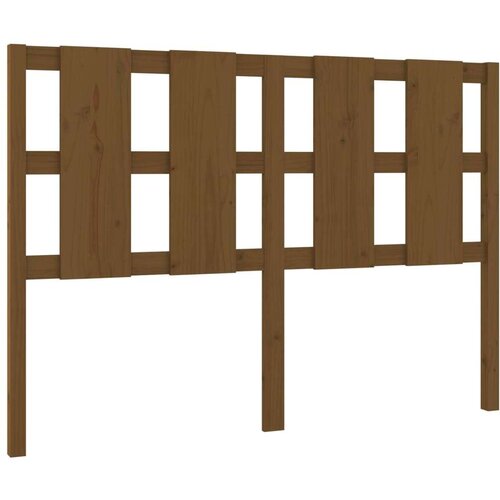  Uzglavlje za krevet boja meda 125 5x4x100 cm masivna borovina Slike
