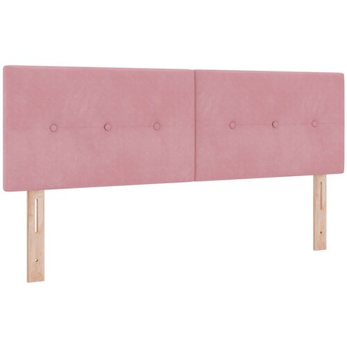 VidaXL Naslon za glavo s stikom v roza 160 cm iz žametnega materiala, (22008447) Slike