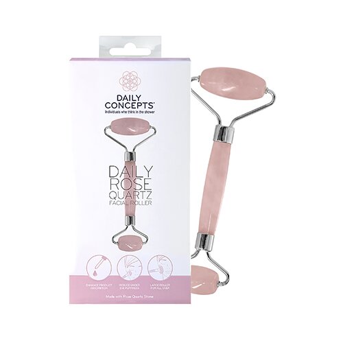 Daily Concepts Daily Rose Quartz Facial Roller Slike
