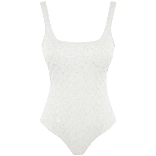 Trendyol Swimsuit - Ecru - Textured