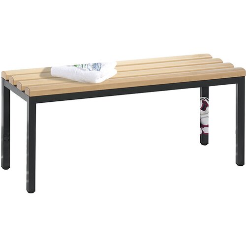 C+P garderobna klop basic, z rešetko za čevlje, bukov les, dolžina 1000 mm Cene