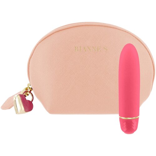 Rianne Essentials Classique Coral - silikonski vibrator za ruževe (koraljni) Slike