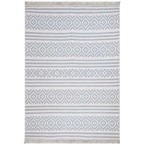 Oyo home sivo-bijeli pamučni tepih Duo, 120 x 180 cm Slike