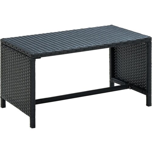  Stolić za kavu crni 70 x 40 x 38 cm od poliratana Cijene