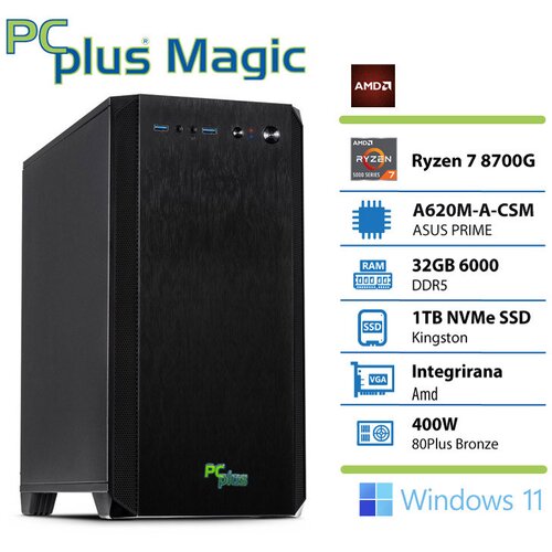 PCPLUS namizni računalnik Magic Ryzen 7 8700G/32GB/1TB SSD/Windows 11 Home/Radeon 780M Cene