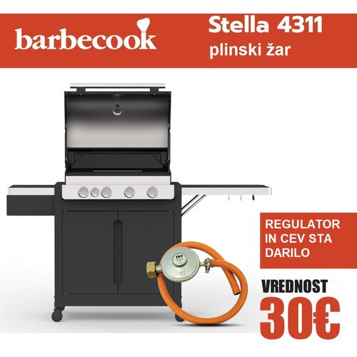 Barbecook Stella 4311 plinski roštilj + plinski regulator s crijevom Cijene