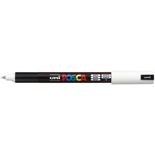 POSCA Uni flomaster; konica 0,7 mm kovina; bel, (21290550) Cene