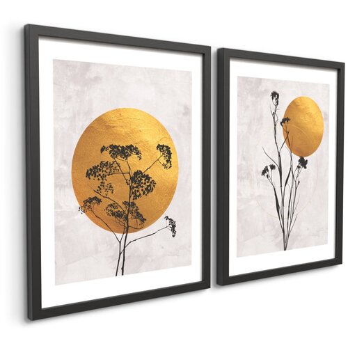 Styler Set uokvirenih postera 2 kom 30x40 cm Charm &amp;ndash; Slike