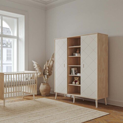 Faktum Peak XL ormar s 2 vrata, Natural Oak-White Slike