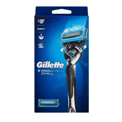 Gillette ProShield Chill Set aparat za brijanje 1 kom + rezervna glava 1 kom za moške