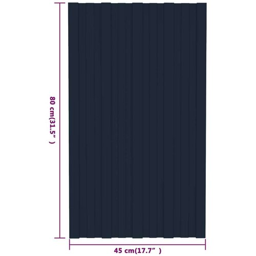  panel 36 pcs Antracit 80 x 45 cm Pocinčani čelik - Antracit 80 x 45 cm 36 Slike