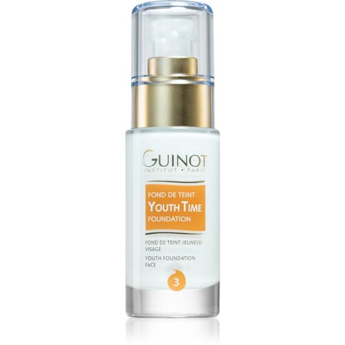 Guinot Youth Time posvetlitveni in pomlajevalni tekoči puder na naraven videz odtenek 3 30 ml Cene