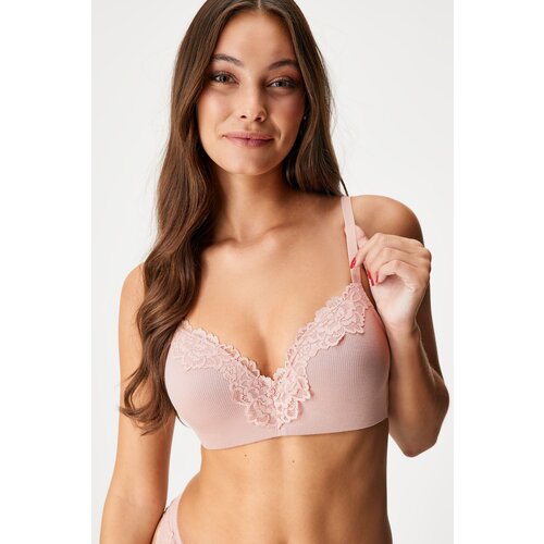 Ysabel Mora Podložen modrček Dusty pink Cene